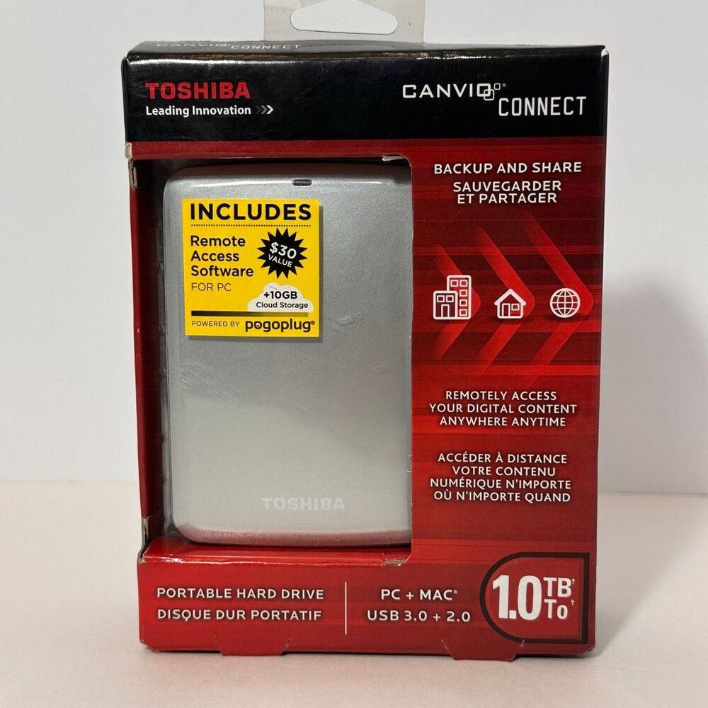 Toshiba Canvio Connect 1 TB Portable Hard Drive